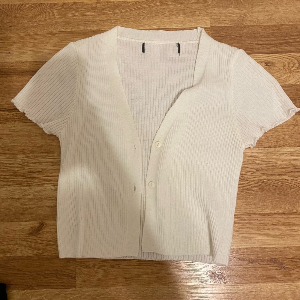 Cream cardigan